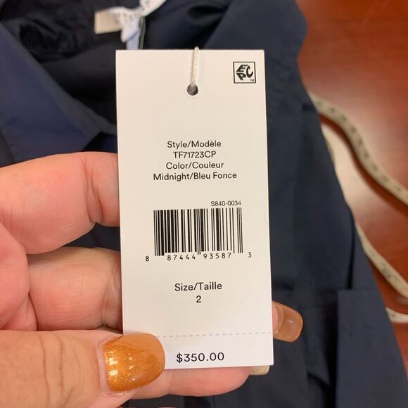 Derek Lam 10 Crosby Corset Back Collared Shirt sz 2 NWT - Picture 3 of 6